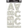 Me and My Big Ideas Stickers – Mia Chunky Glitter Silver Alphabet