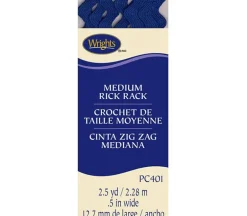 Medium Rick Rack Yale Blue 1/2-inch x 2.5-yards 117401078