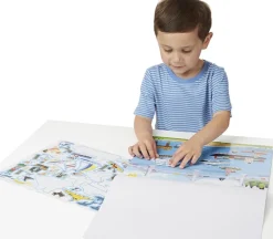 Melissa and Doug Reusable Sticker Pad – 11-inch x 14-inch – Vehicles