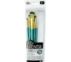 Menta Long Handle Variety Set – Synthetic Blend – 5 Piece