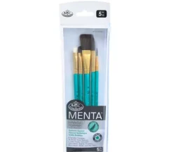 Menta Long Handle Variety Set – Synthetic Squirrel – 5 Piece