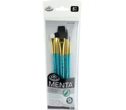 Menta Long Handle Variety Set – Synthetic Squirrel – 5 Piece