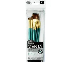 Menta Long Handle Variety Set – Synthetic Sable – 5 Piece