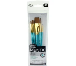 Menta Long Handle Variety Set – Synthetic Sable – 5 Piece