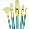 Menta Long Handle Variety Set – Synthetic White Bristle – 5 Piece