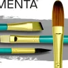 Menta White Bristle Long Handle Brush (view styles/sizes)