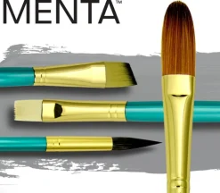 Menta White Bristle Long Handle Brush (view styles/sizes)