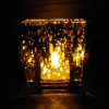 Mercury-Style Glass Candle Holder – Grey