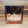 Mercury-Style Glass Candle Holder – Orange