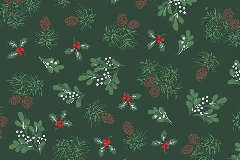 Merry Mix Dots White & Metallic Highlights