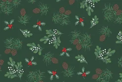 Merry Mix Geometric Red, Green & White with Metallic Highlights
