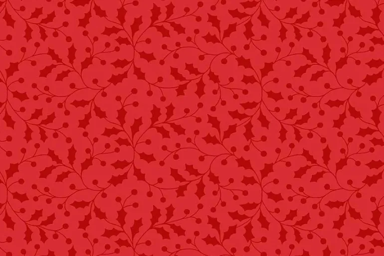Merry Mix Geometric Red, Green & White with Metallic Highlights
