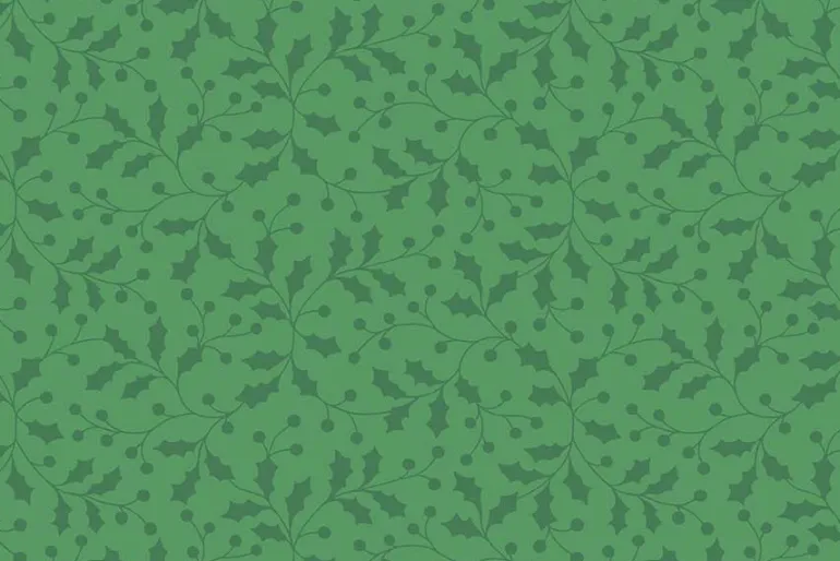 Merry Mix Geometric Red, Green & White with Metallic Highlights