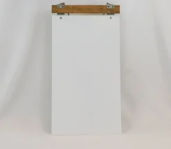 Metal and Wood Sign with Top Chain Hanger
