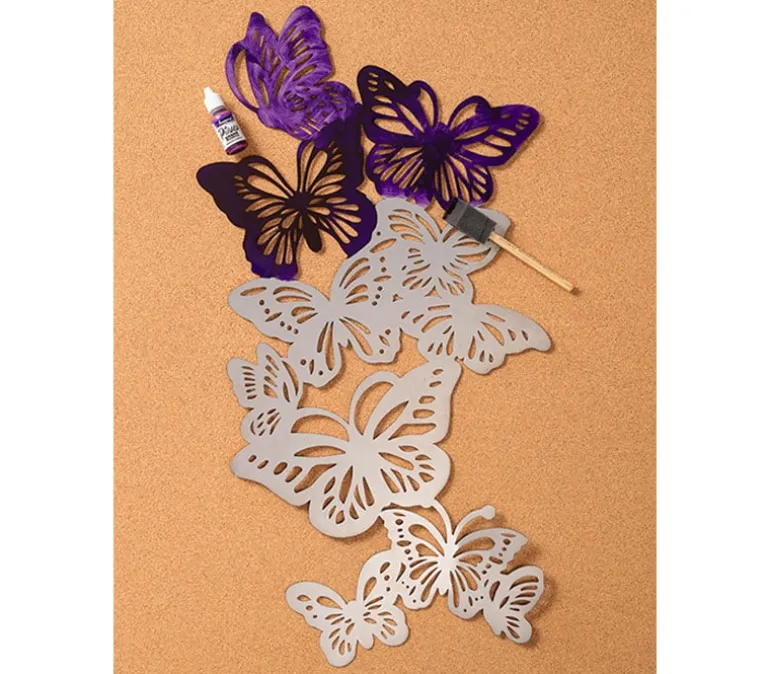 Metal Butterflies Wall Art