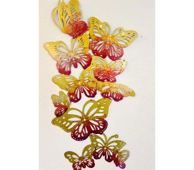 Metal Butterflies Wall Art