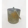 Metal Galvanized Bucket with Wood Handle