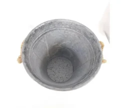 Metal Galvanized Oval Bucket – Rustic Storage & Décor