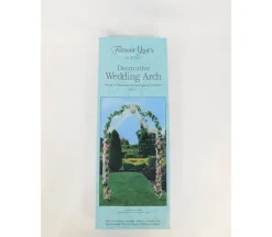 Metal Garden Arch – 8-feet – White