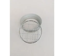 Metal Jar Lid with Grids – Silver