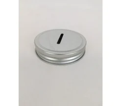 Metal Jar Lid with Piggy Bank Slot
