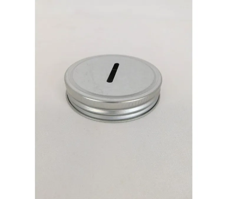 Metal Jar Lid with Piggy Bank Slot
