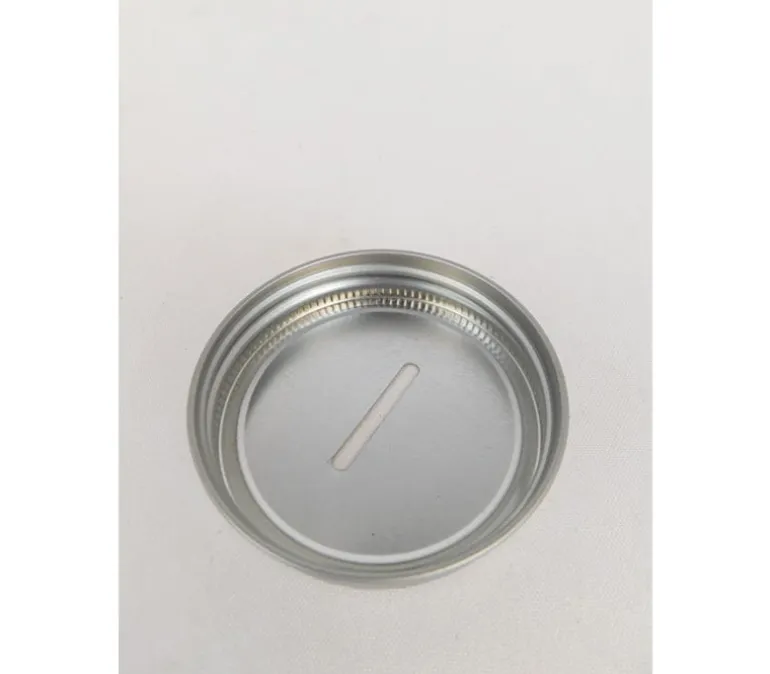 Metal Jar Lid with Piggy Bank Slot