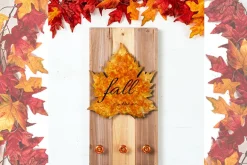 Metal Leaf Wall Décor with Copper Finish – Rustic Accent Piece