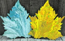 Metal Leaf Wall Décor with Copper Finish – Rustic Accent Piece