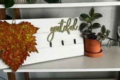 Metal Leaf Wall Décor with Copper Finish – Rustic Accent Piece
