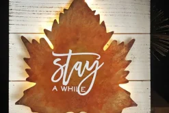 Metal Leaf Wall Décor with Copper Finish – Rustic Accent Piece