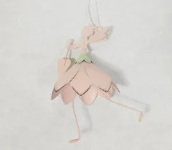 Metal Pink Fairy Ornament