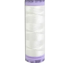 Mettler Silk Finish Cotton – #50 – 165-yards – White/Black/Gray Shades (view colors)