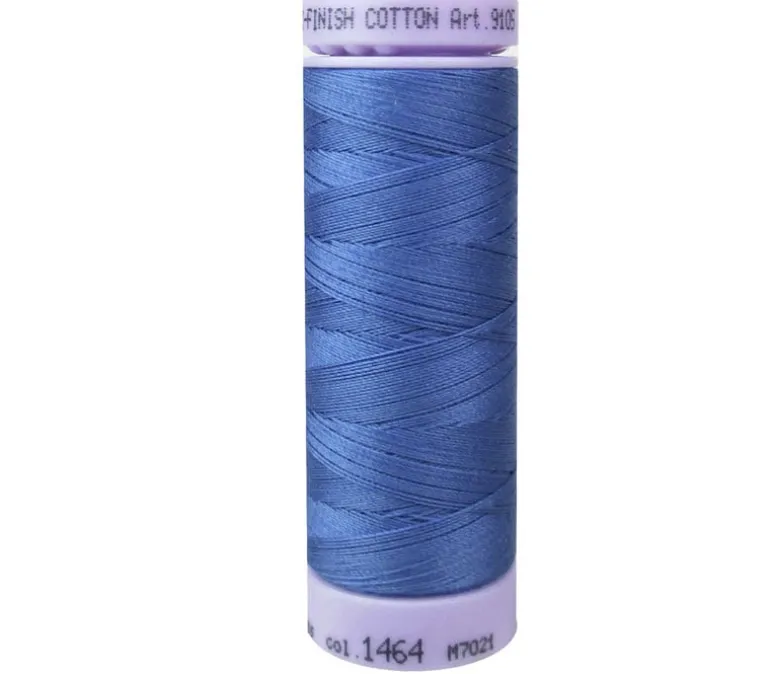 Mettler Silk Finish Cotton – #50 – 165-yards – Medium Blue Shades (view colors)