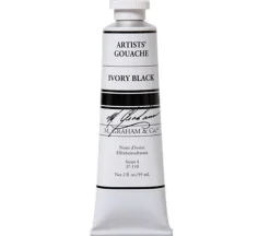 M. Graham Gouache Paint – 60ml –  Ivory Black