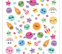 Micro Stickers – Kawaii Planets-Space