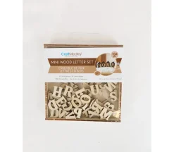 Mini Wooden Letter Set – Natural