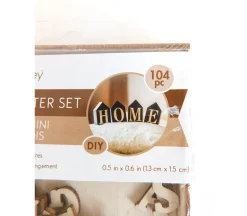 Mini Wooden Letter Set – Natural