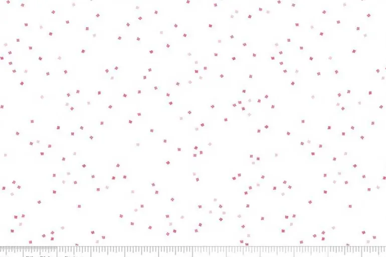 Mini Hearts Tossed on Pink