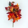 16″ Mixed Fall Leaf Bush