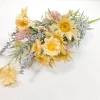 22″ Mixed Floral Bush, Yellow/Pink