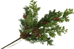 30″ Mixed Pine Pinecone Ornament Spray