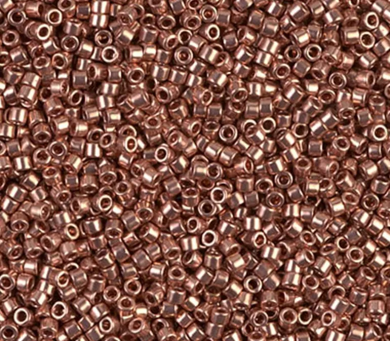 11/0 Miyuki Delica Seed Bead – Bright Copper Plated