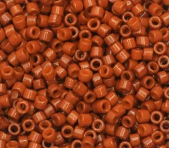 11/0 Miyuki Delica Seed Bead – Duracoat Opaque Orange Rust