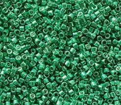 11/0 Miyuki Delica Seed Bead – Duracoat Galvanized Dark Mint Green