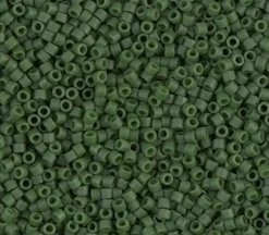 11/0 Miyuki Delica Seed Bead – Dyed Matte Opaque Olive