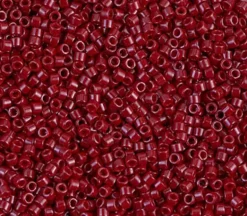 11/0 Miyuki Delica Seed Bead – Dyed Opaque Cranberry
