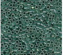 11/0 Miyuki Delica Seed Bead – Forest Green Lined Opal AB