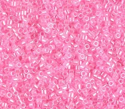 11/0 Miyuki Delica Seed Bead – Lined Crystal Dark Pink