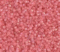 11/0 Miyuki Delica Seed Bead – Lined AB Rose Pink